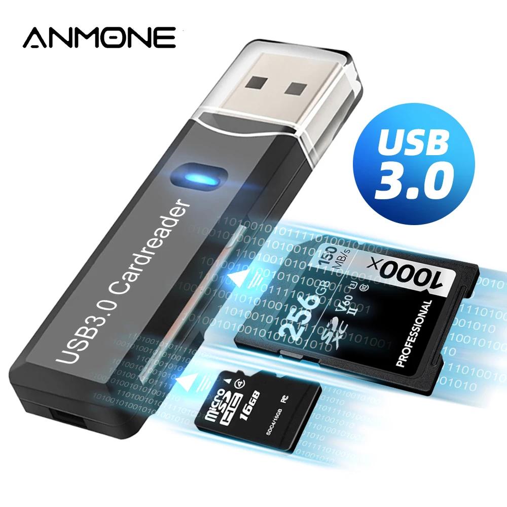 ANMONE-USB 3.0 ī , 2  1 ũ SD TF ī ޸ ÷ ̺   Ƽ ī  Ʈ ׼